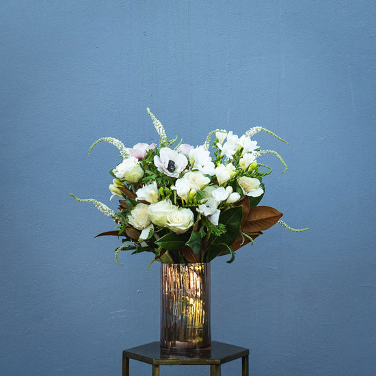 Whites Creams and Green medium Posy 3